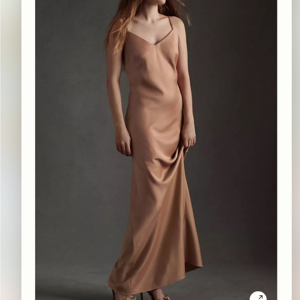 BHLDN Charlie Satin Charmeuse Dress